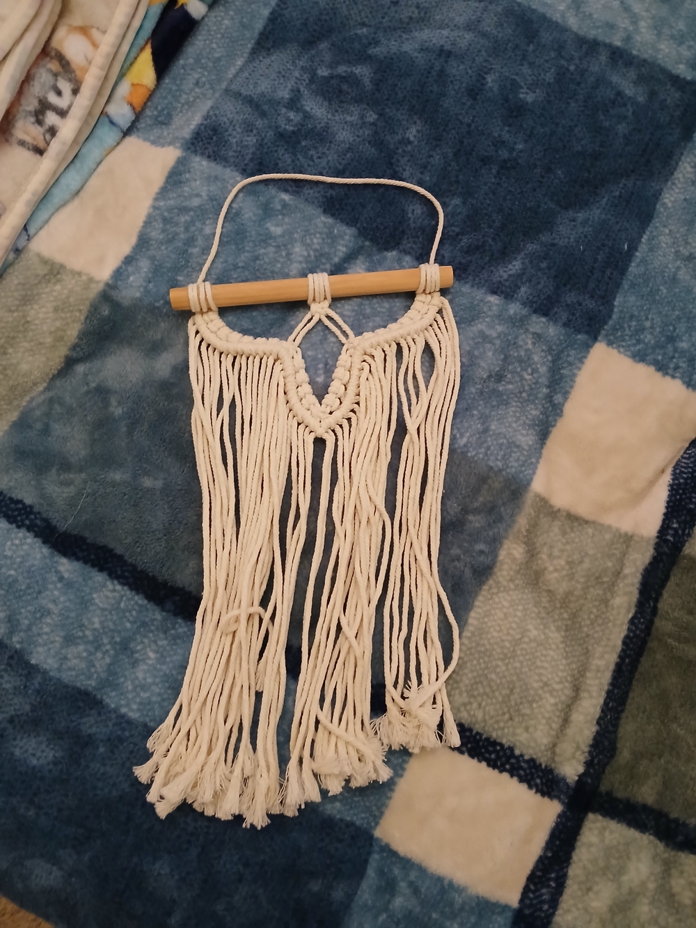 Handmade Macrame Wall Hanging in Natural Ivory